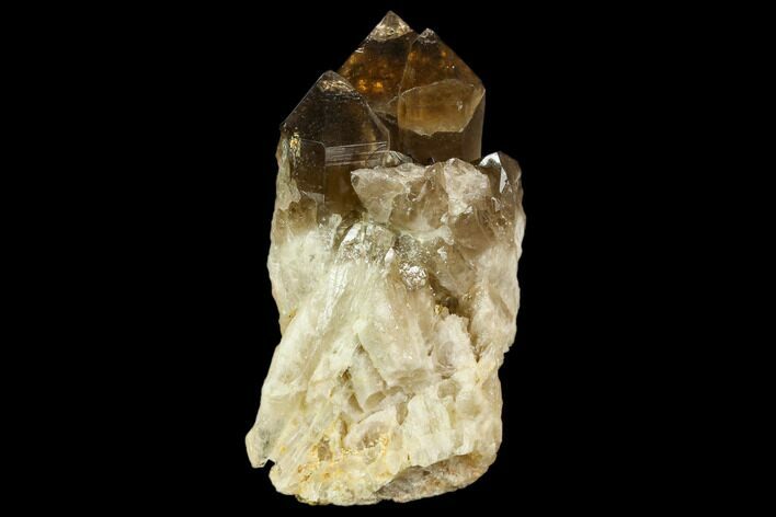 Smoky Citrine Crystal Cluster - Lwena, Congo #128419